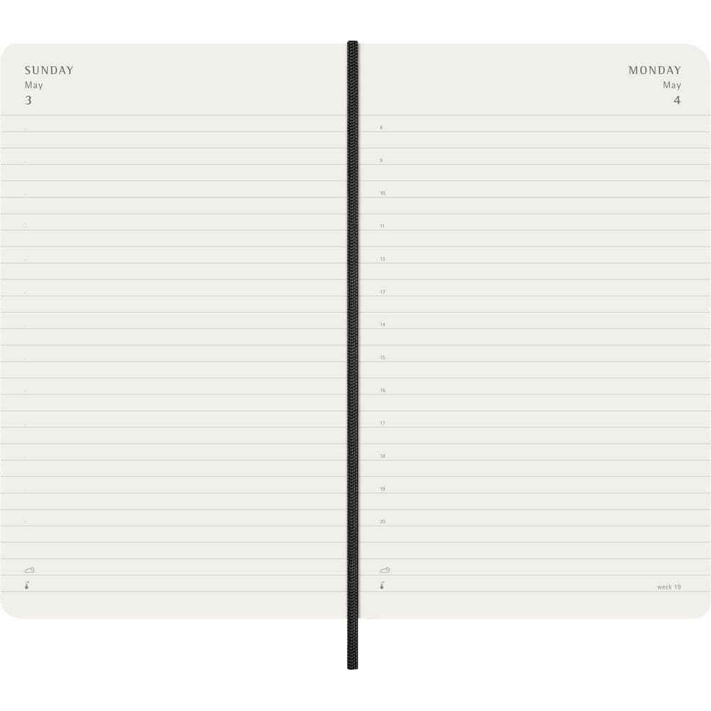 Moleskine Large Black Daily Soft Cover 12 Month 2026 Planner Fourth Alternate Image