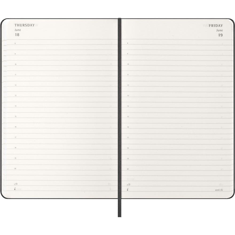 Moleskine Large Black Daily Hard Cover 12 Month 2026 Planner Fourth Alternate Image