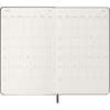 image Moleskine Large Black Daily Hard Cover 12 Month 2026 Planner Fifth Alternate Image