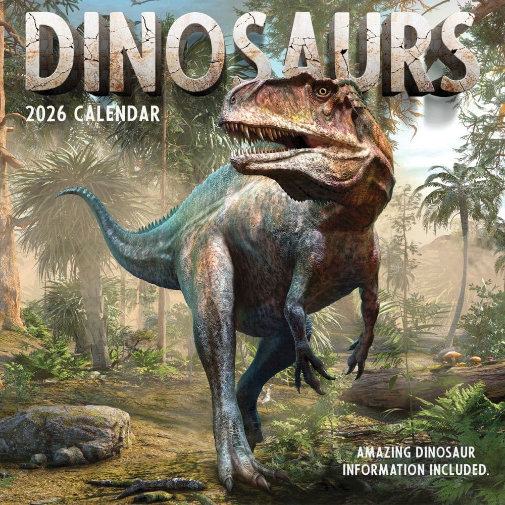 image Dinosaurs 2026 Wall Calendar Main Product Image