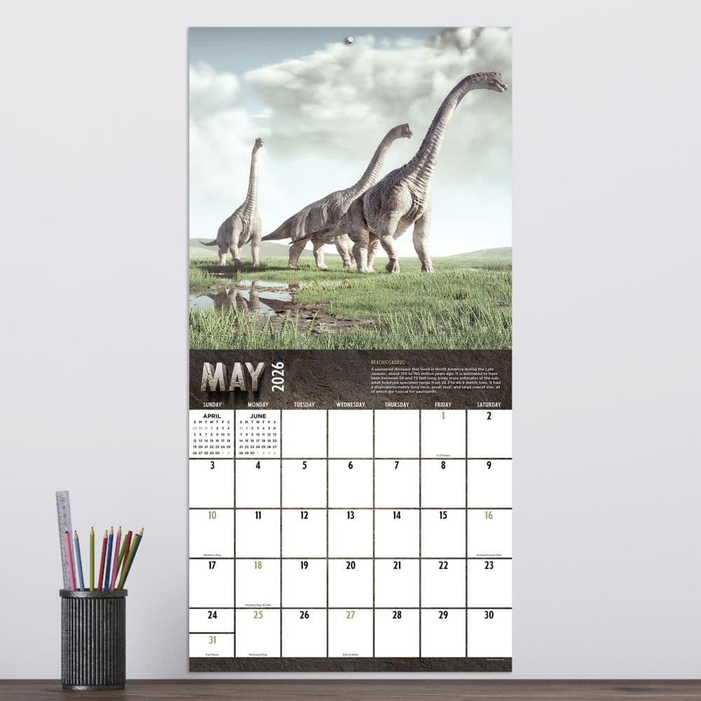 Dinosaurs 2026 Wall Calendar Third Alternate Image
