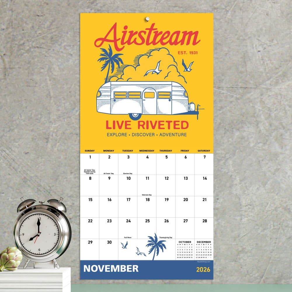 Airstream 2026 Mini Wall Calendar Third Alternate Image