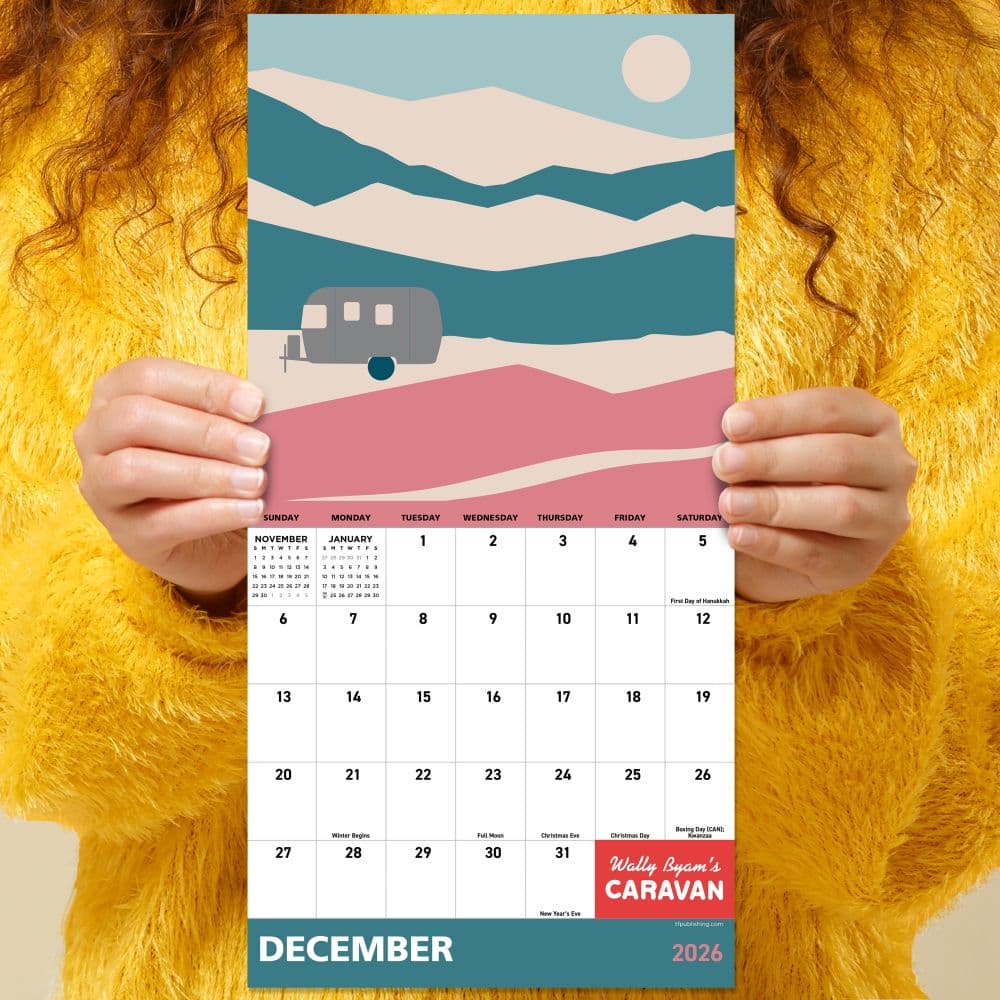 Airstream 2026 Mini Wall Calendar Fourth Alternate Image