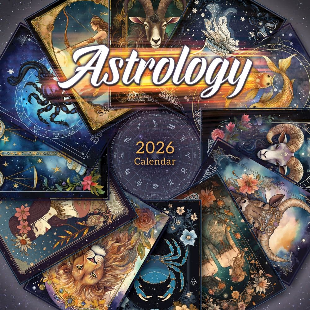 Year Of Astrology 2026 Wall Calendar Main Product Image