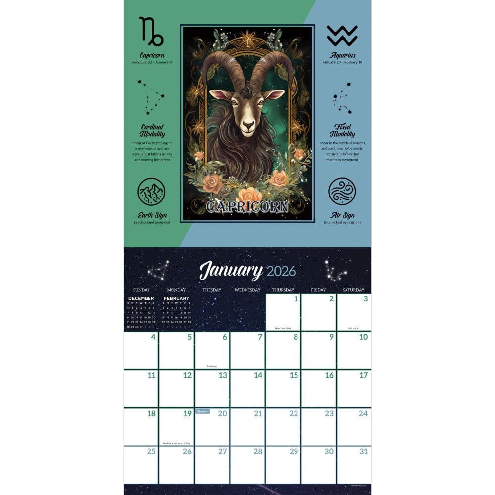 Year Of Astrology 2026 Wall Calendar Second Alternate Image