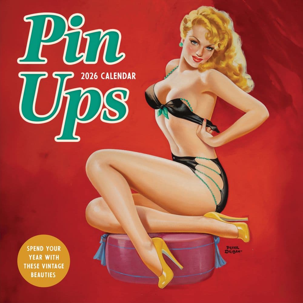 image Pin Ups 2026 Wall Calendar Main Product Image