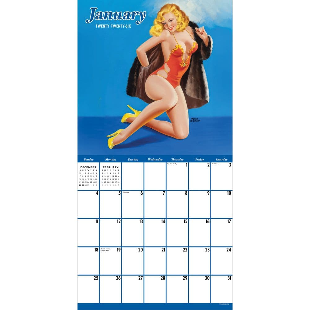 Pin Ups 2026 Wall Calendar Second Alternate Image