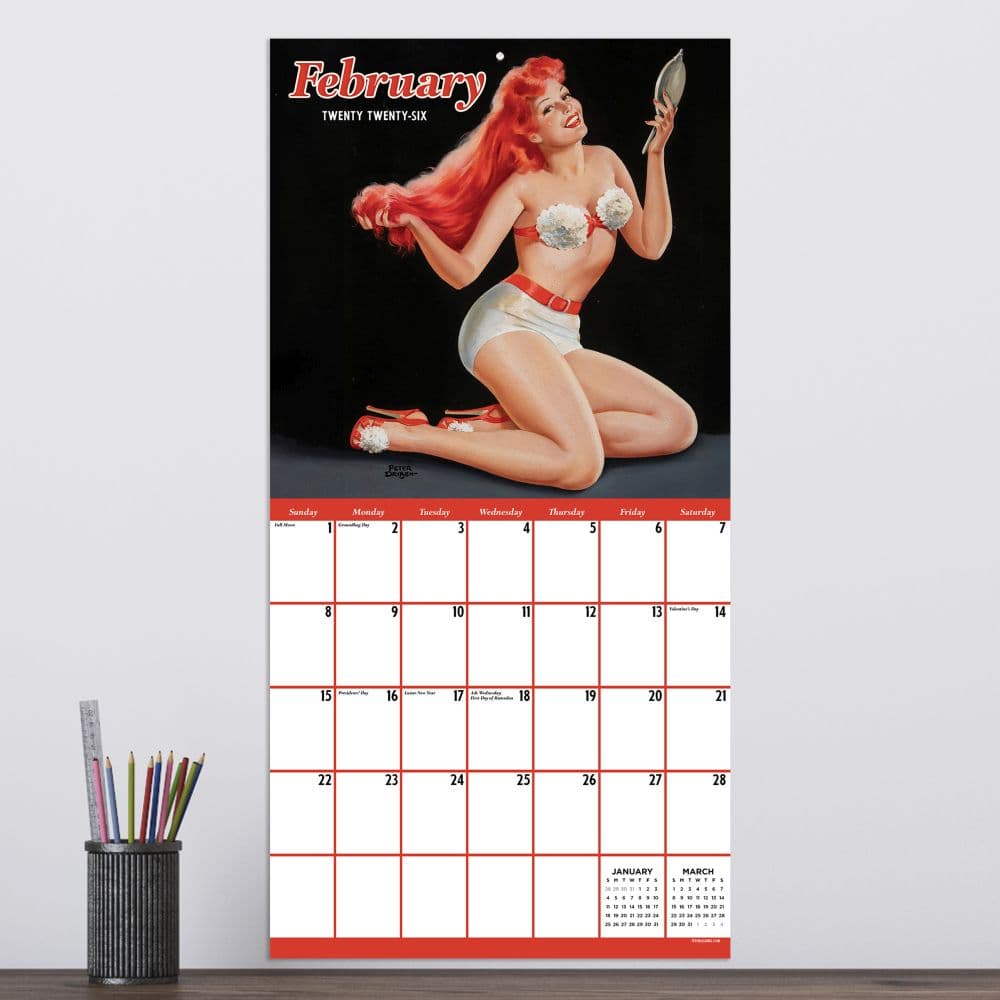 Pin Ups 2026 Wall Calendar Third Alternate Image