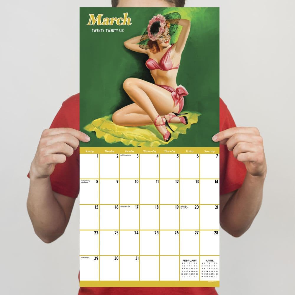 Pin Ups 2026 Wall Calendar Fourth Alternate Image