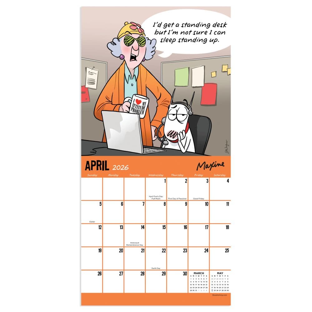 Maxine 2026 Mini Wall Calendar Second Alternate Image