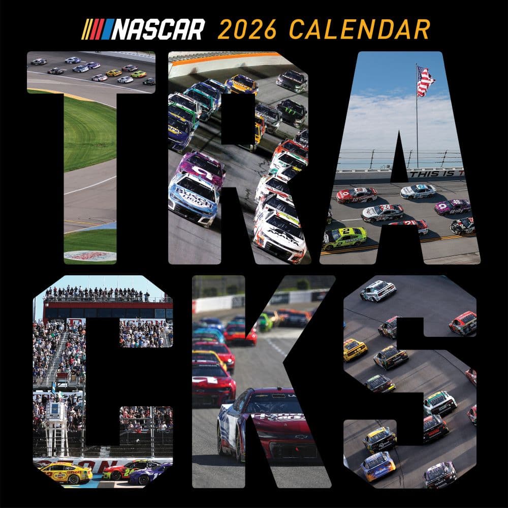 image Nascar Tracks 2026 Wall Calendar Main Product Image