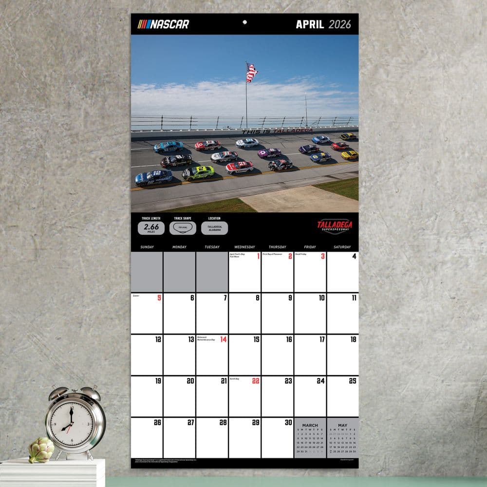 Nascar Tracks 2026 Wall Calendar Third Alternate Image