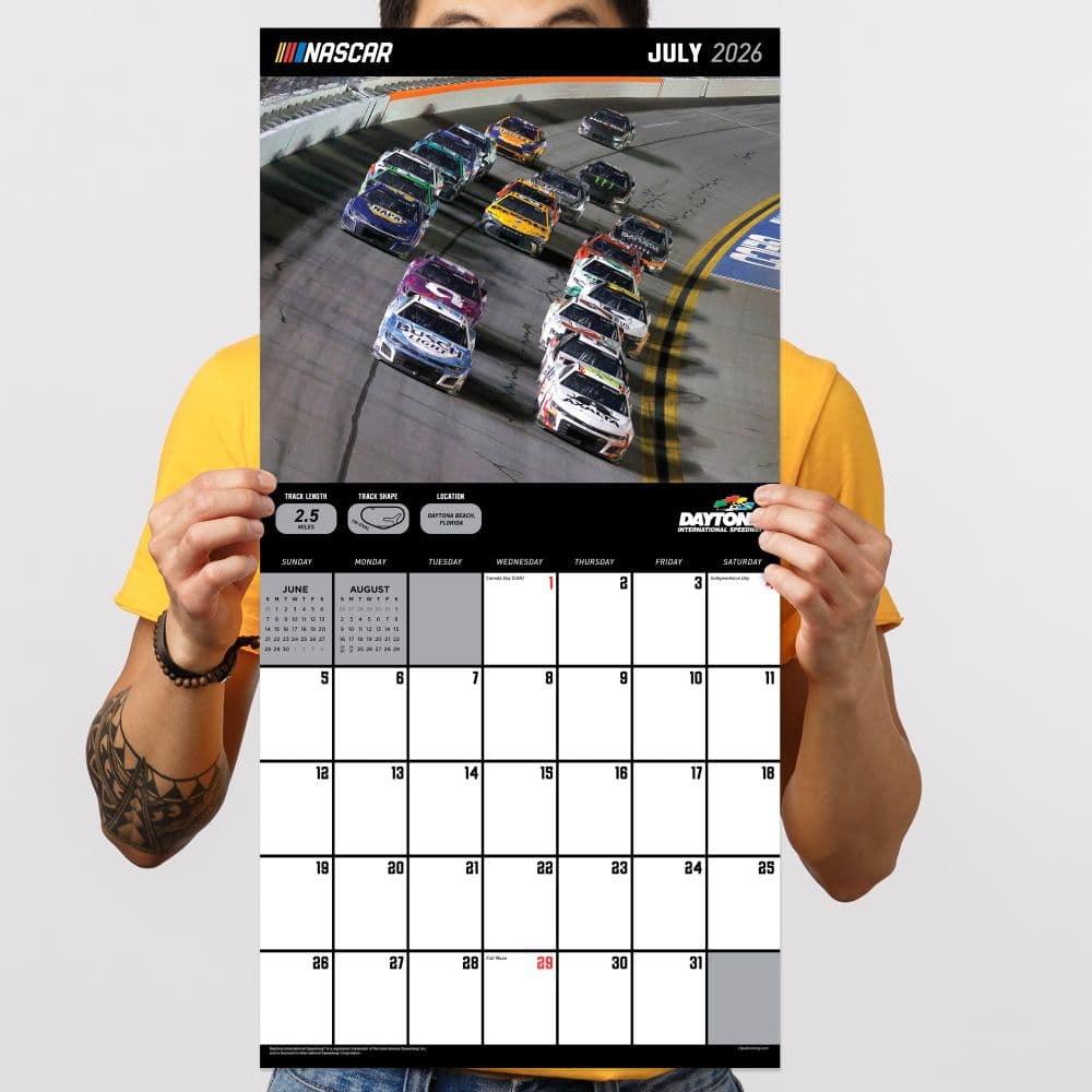 Nascar Tracks 2026 Wall Calendar Fourth Alternate Image