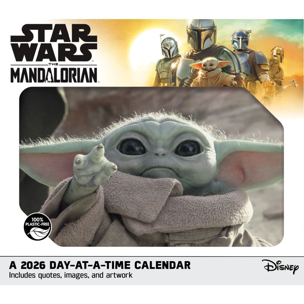 Star Wars Mandalorian The Child 2026 Desk Calendar Sixth Alternate Image