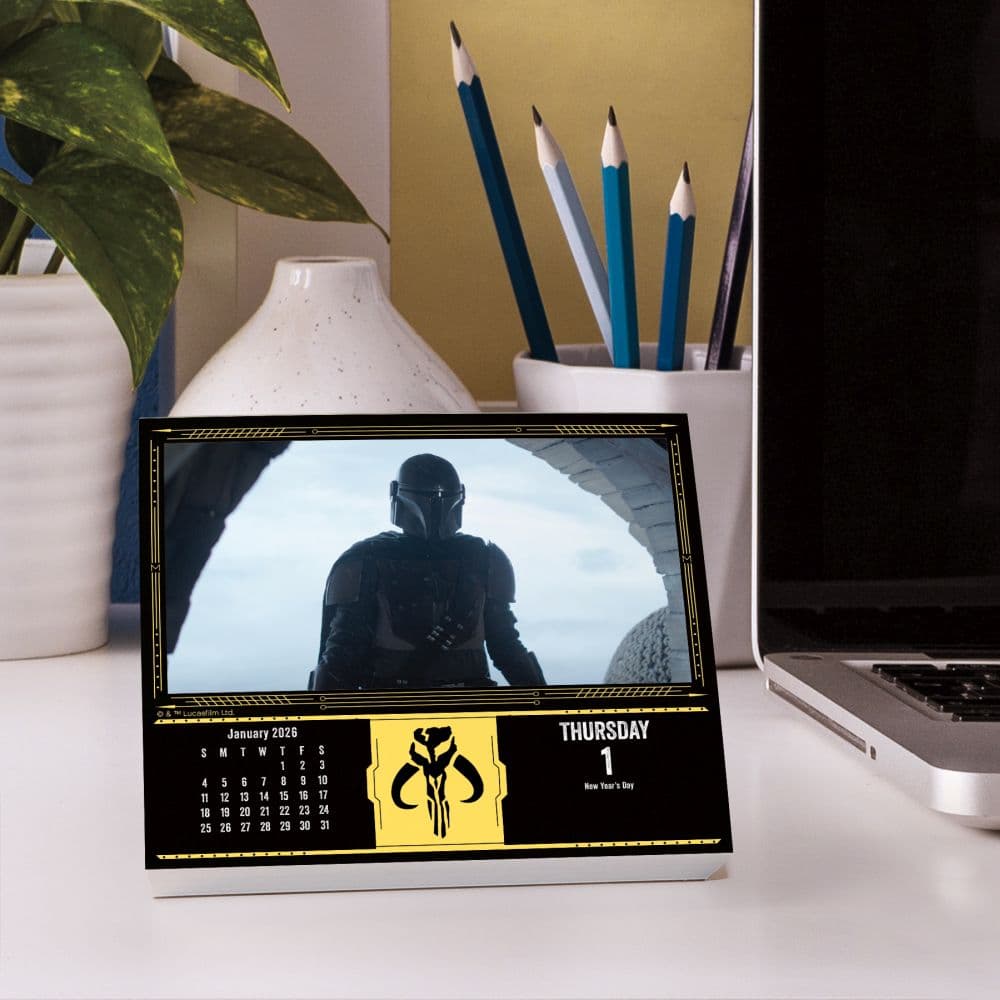 Star Wars Mandalorian The Child 2026 Desk Calendar Eighth Alternate Image