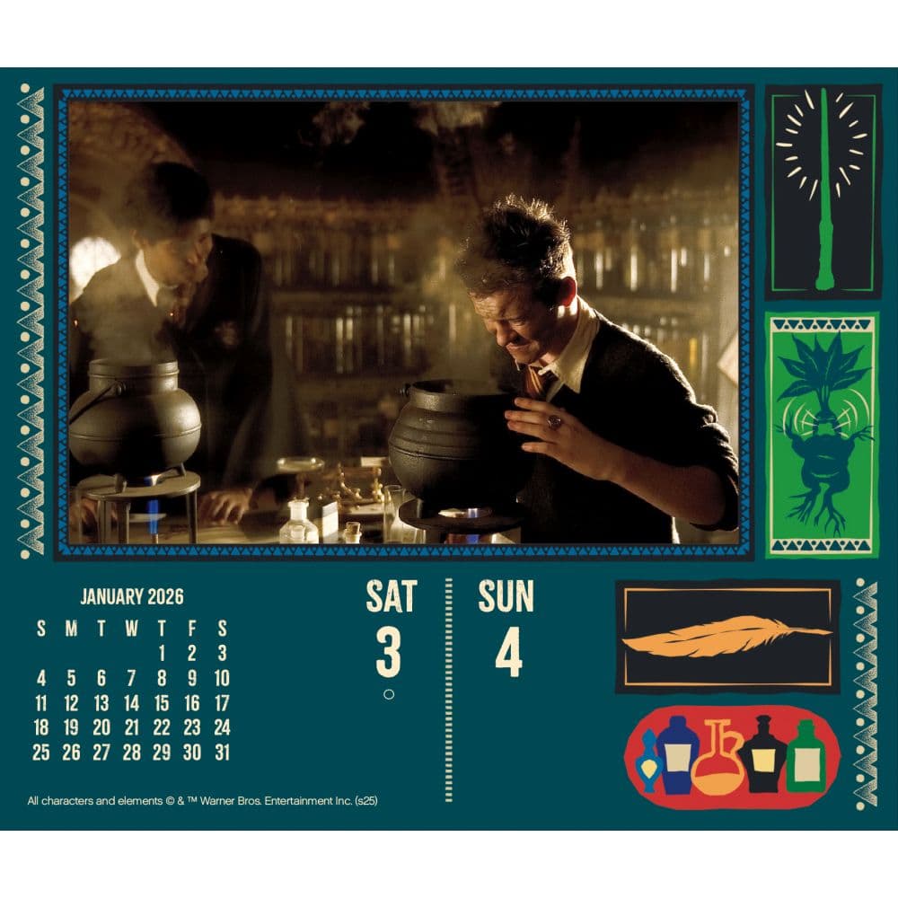 Harry Potter 2026 Desk Calendar Fourth Alternate Image