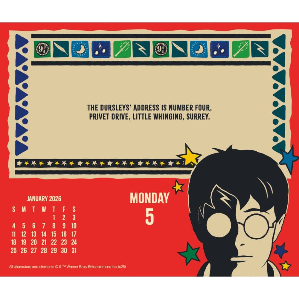 Harry Potter 2026 Desk Calendar Fifth Alternate Image