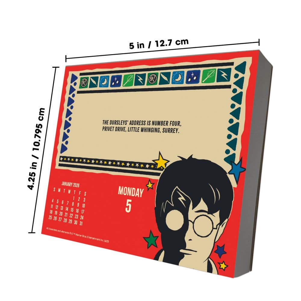 Harry Potter 2026 Desk Calendar Ninth Alternate Image