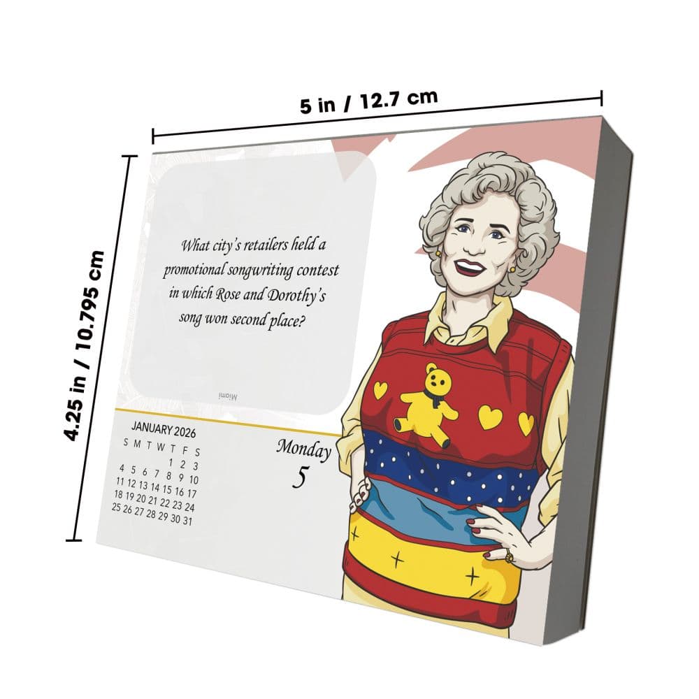 Golden Girls 2026 Desk Calendar Ninth Alternate Image
