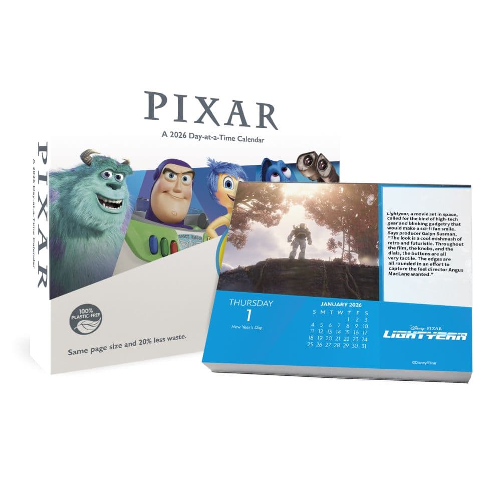 Disney Pixar 2026 Desk Calendar Main Product Image