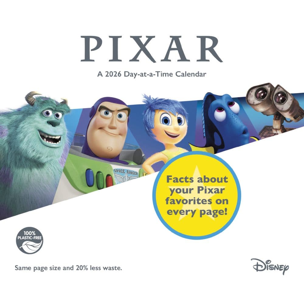 Disney Pixar 2026 Desk Calendar Sixth Alternate Image