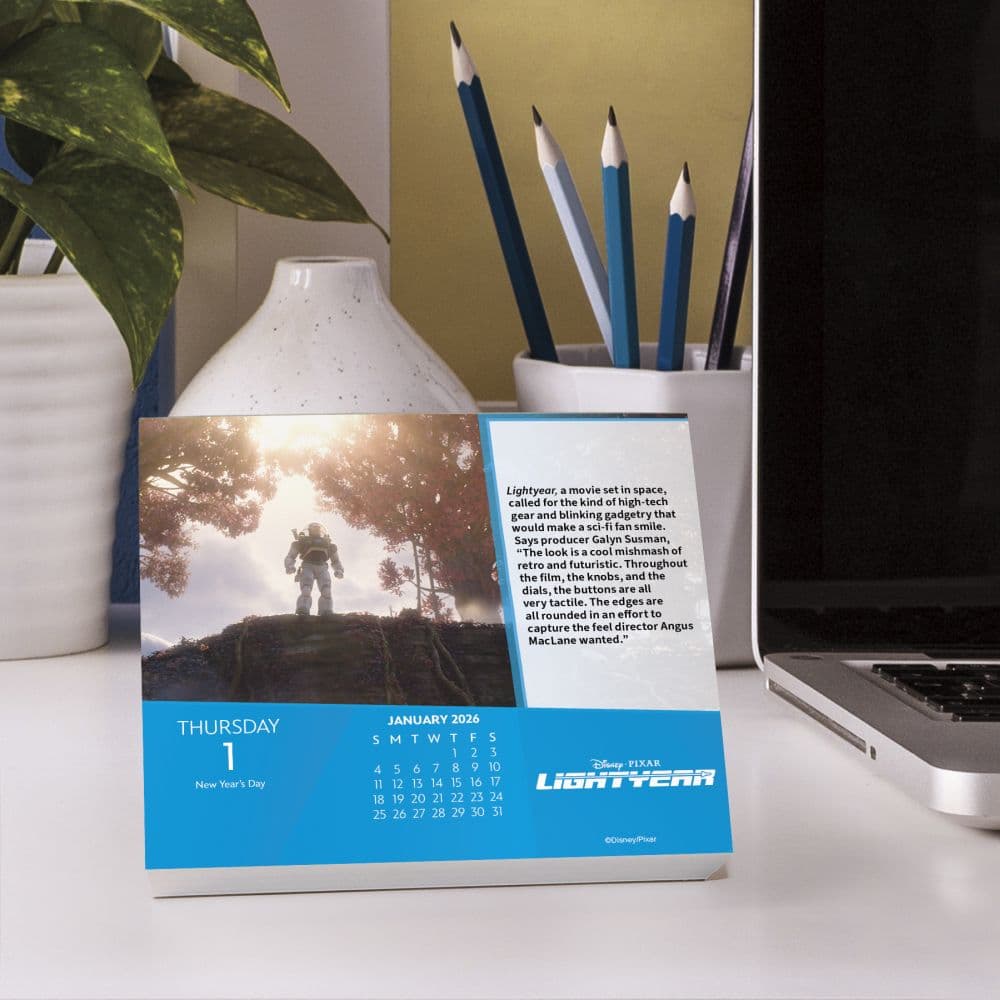 Disney Pixar 2026 Desk Calendar Eighth Alternate Image