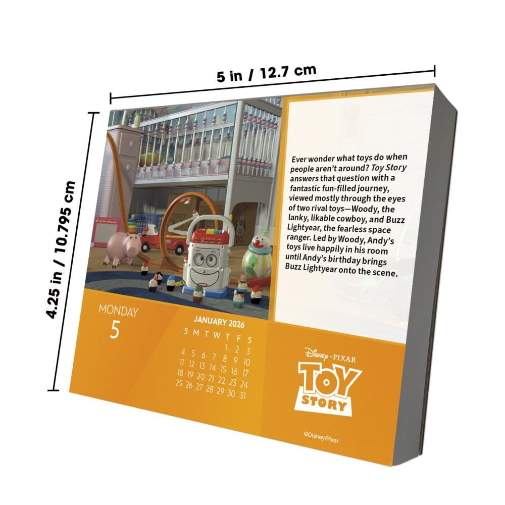 Disney Pixar 2026 Desk Calendar Ninth Alternate Image