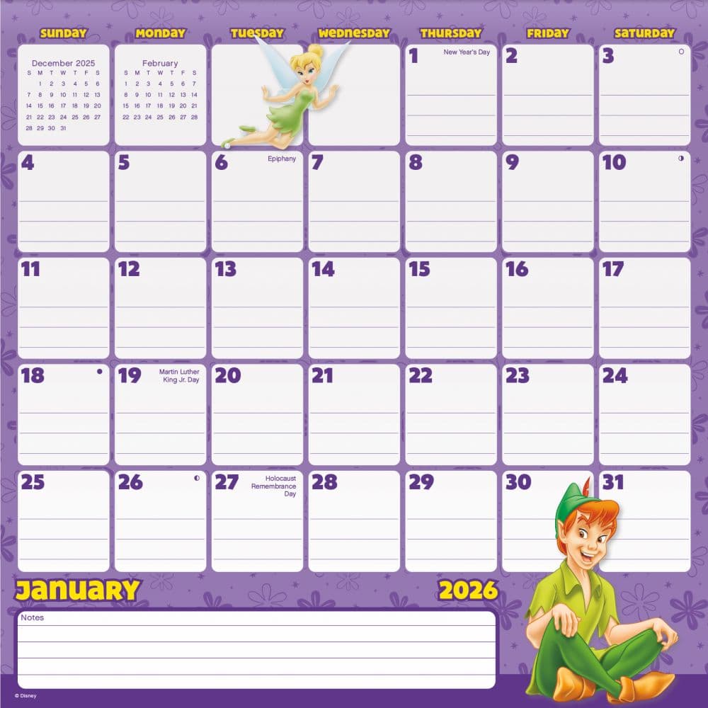 Disney Classic 2026 Magnetic Calendar First Alternate Image