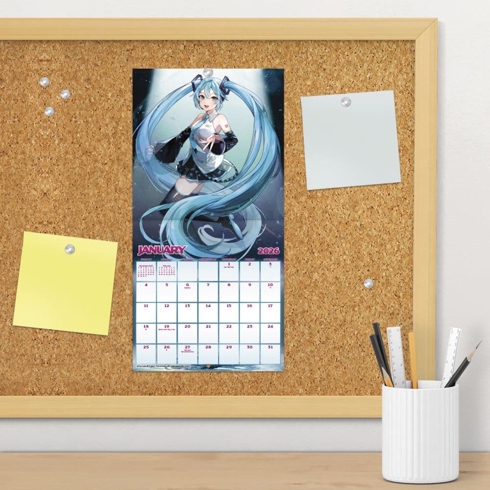 Hatsune Miku 2026 Mini Wall Calendar Fourth Alternate Image