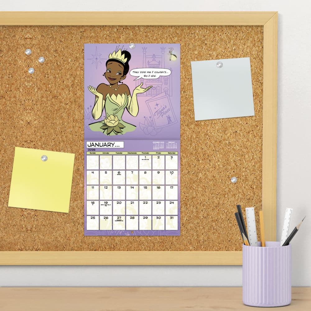 Disney Princess 2026 Mini Wall Calendar Fourth Alternate Image