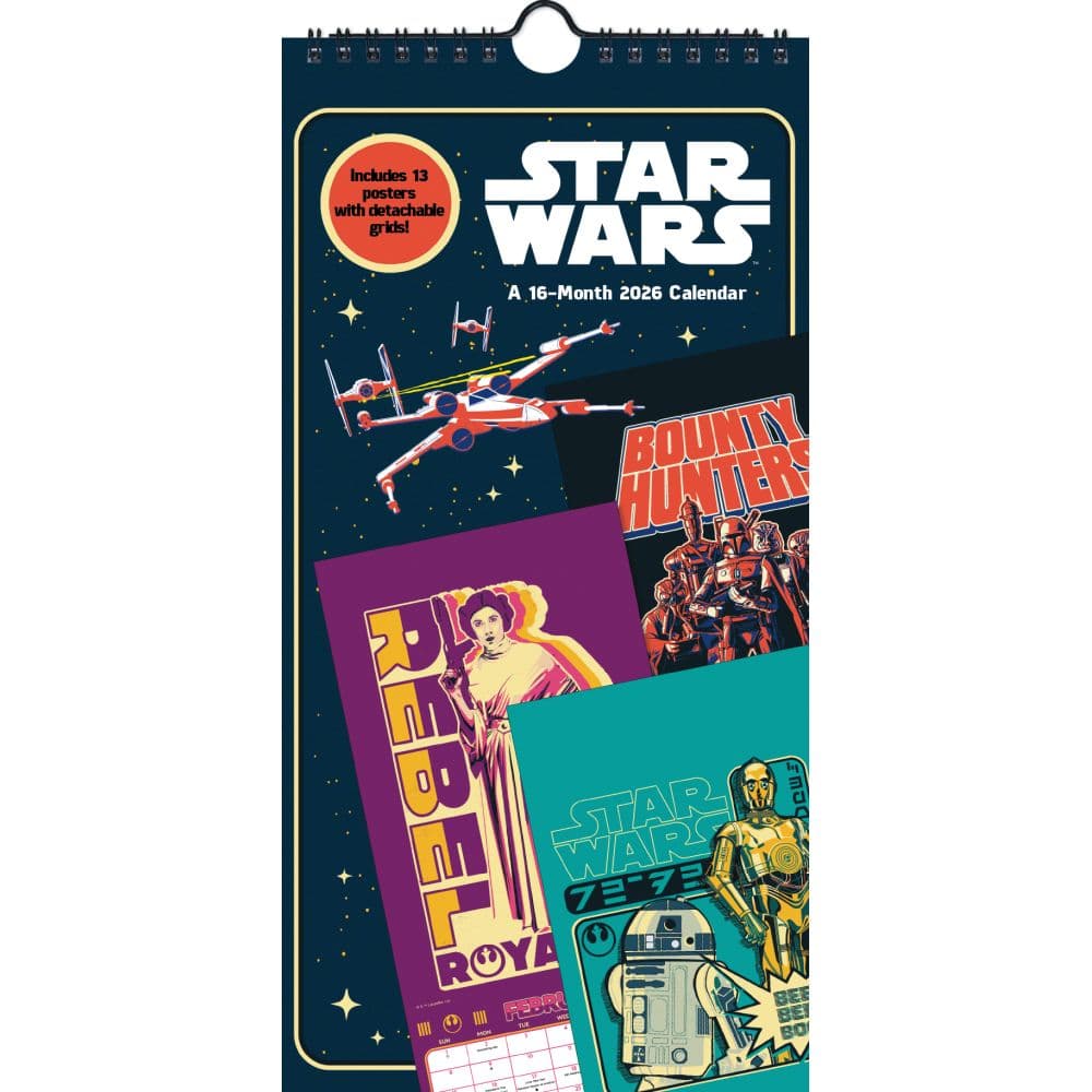 Star Wars 2026 Slim Poster Wall 2026 Calendar Main Product Image