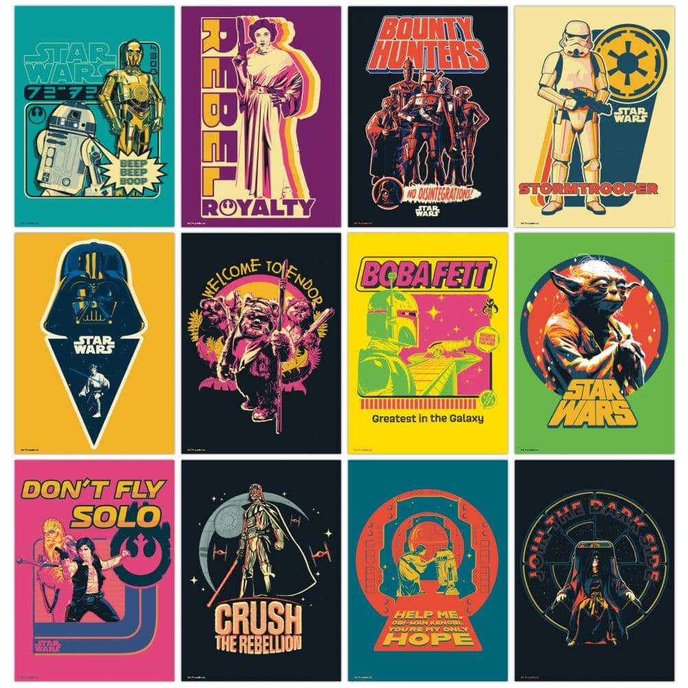 Star Wars 2026 Slim Poster Wall 2026 Calendar Sixth Alternate Image