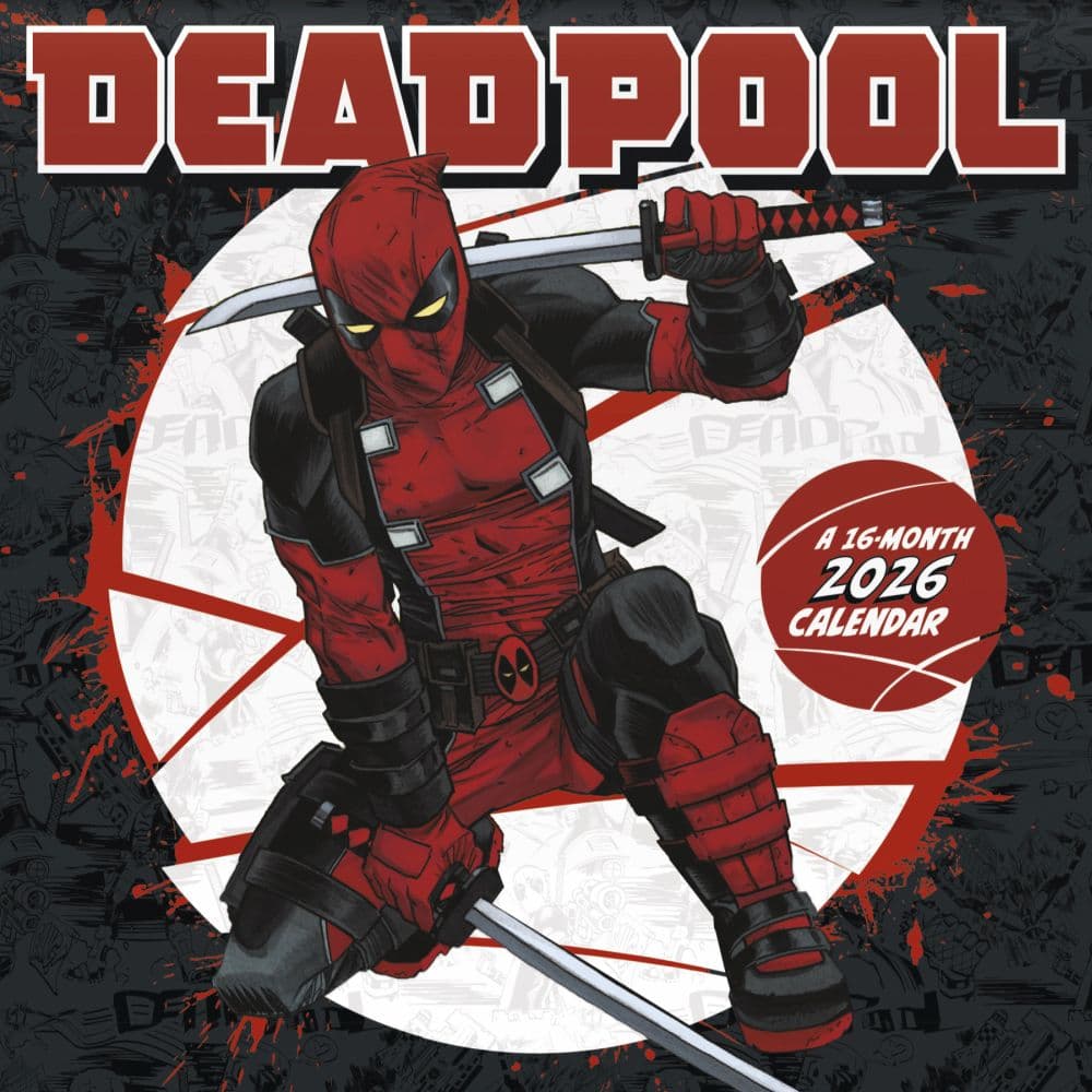Deadpool 2026 Wall Calendar Main Product Image