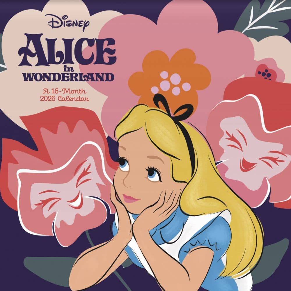 Disney Alice and Wonderland 2026 Wall Calendar Main Product Image