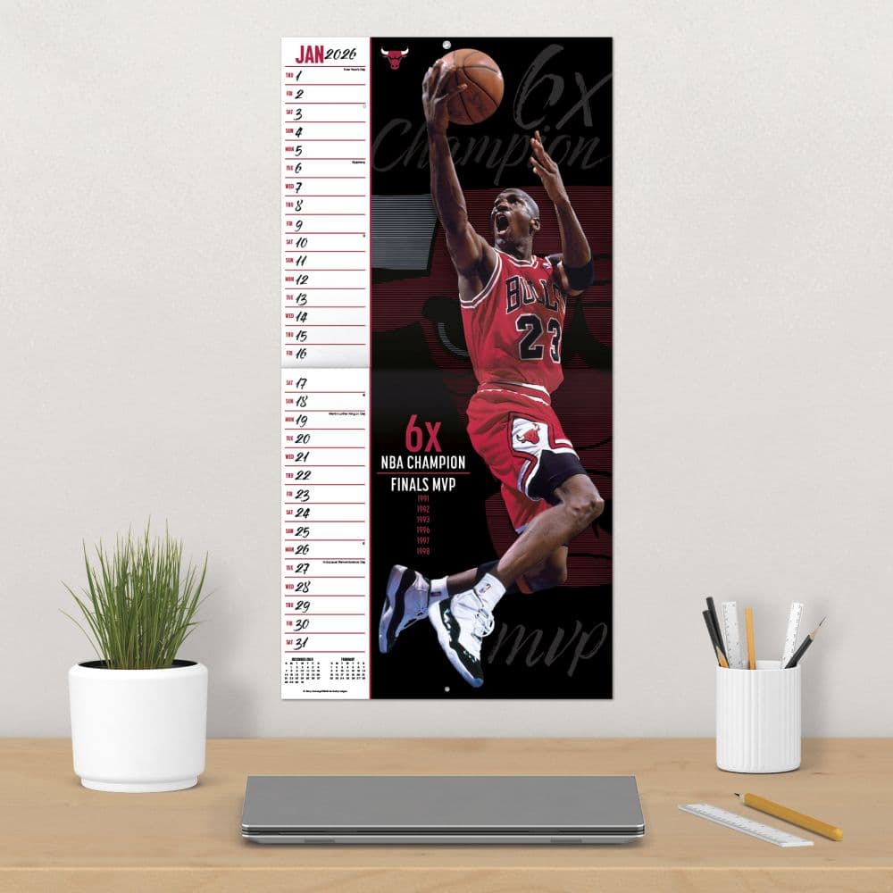 NBA Michael Jordan 2026 Wall Calendar Fourth Alternate Image