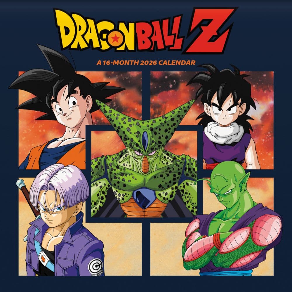 Dragon Ball Z 2026 Wall Calendar Main Product Image