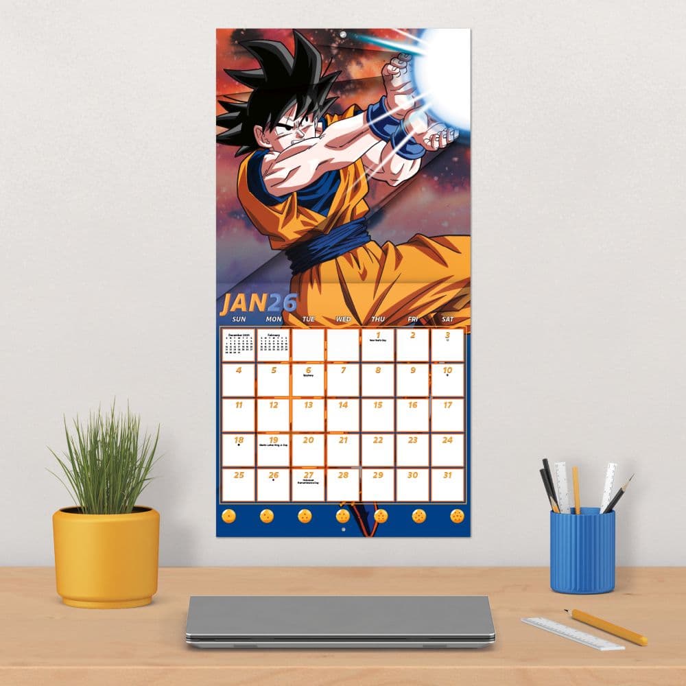 Dragon Ball Z 2026 Wall Calendar Fourth Alternate Image