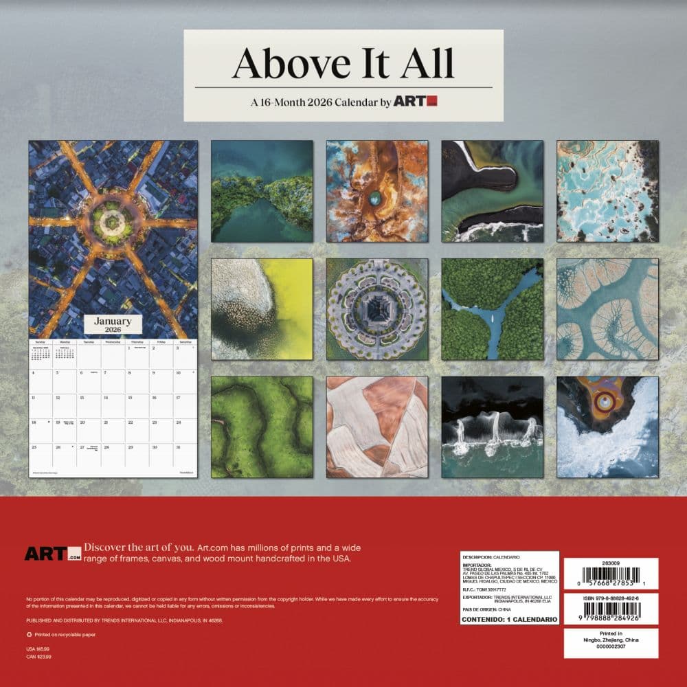 Above it All 2026 Wall Calendar First Alternate Image