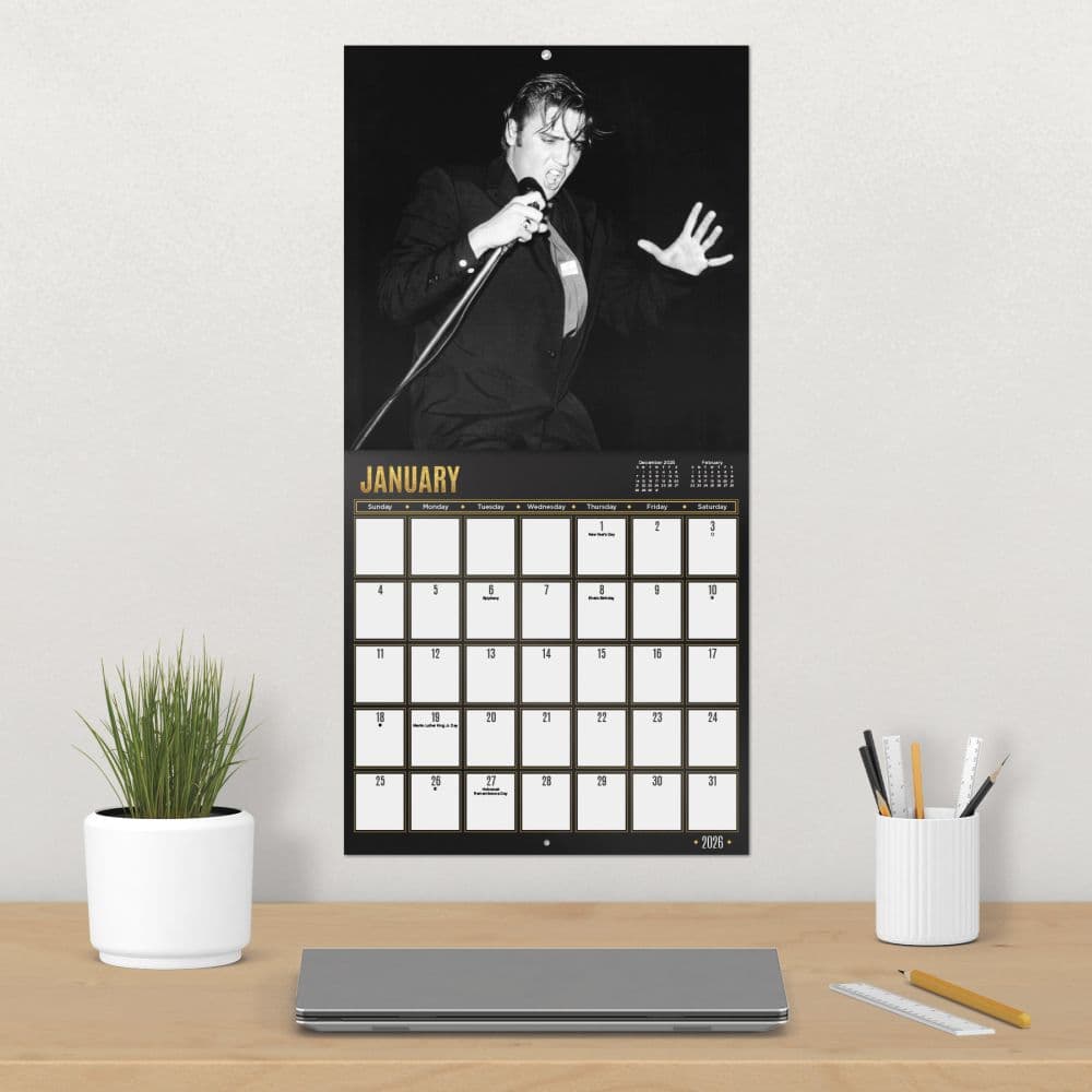 Elvis Exclusive with Bonus Print 2026 Wall Calendar Fourth Alternate Image