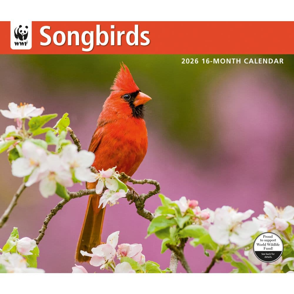 Songbirds WWF 2026 Wall Calendar Main Product Image