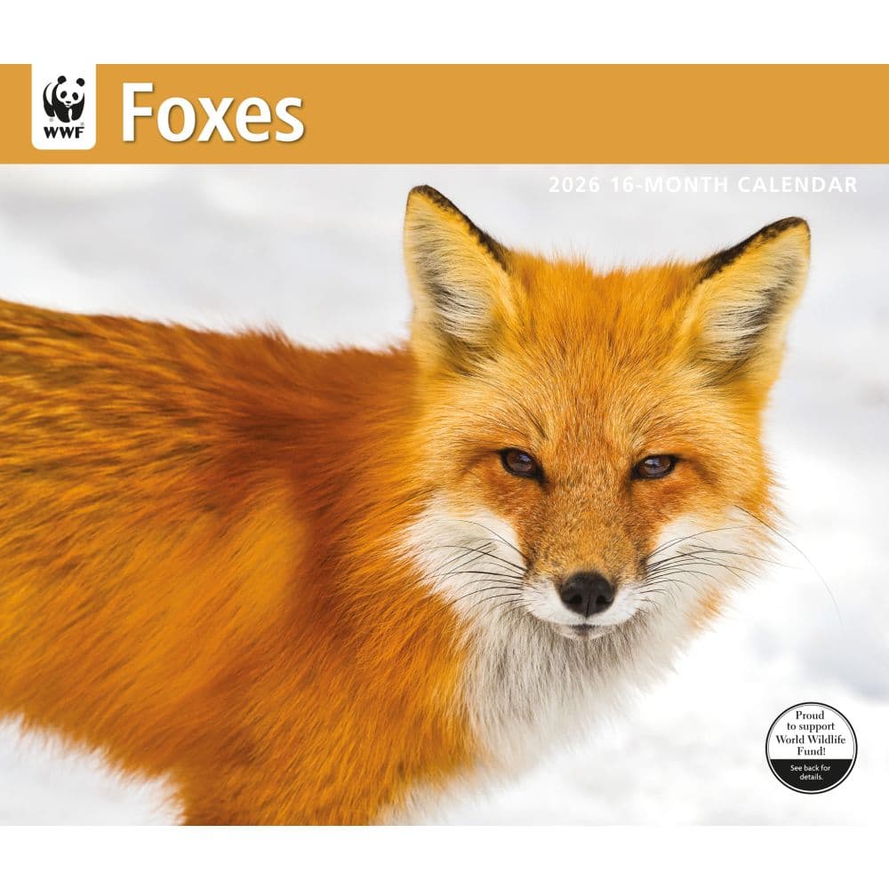 image Foxes WWF 2026 Wall Calendar Main Product Image