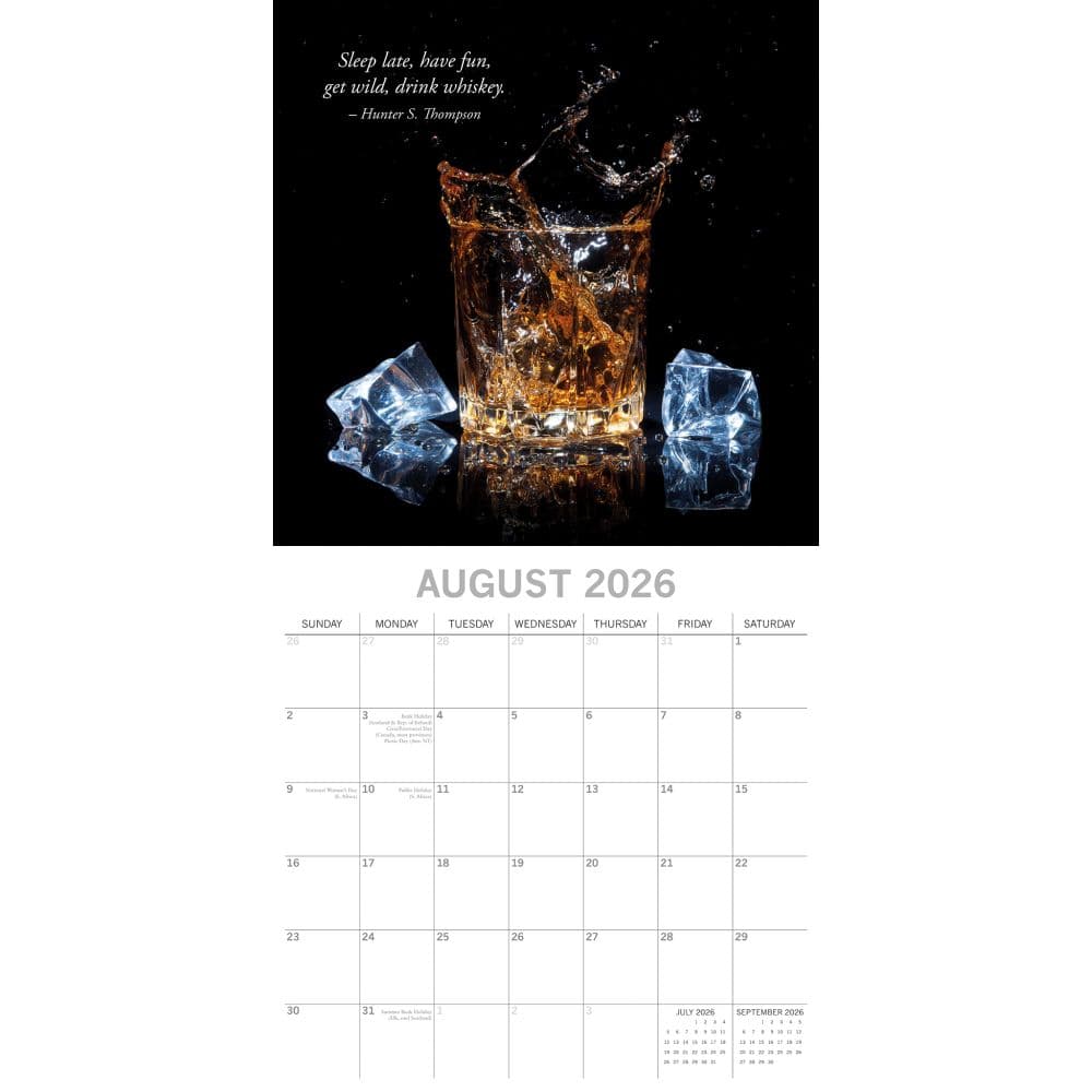 Whisky 2026 Wall Calendar Third Alternate Image