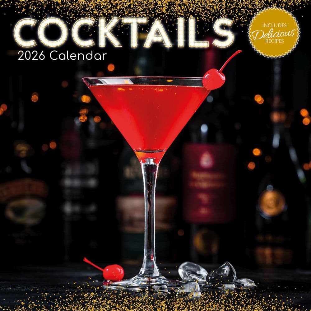 Cocktails 2026 Wall Calendar Main Product Image