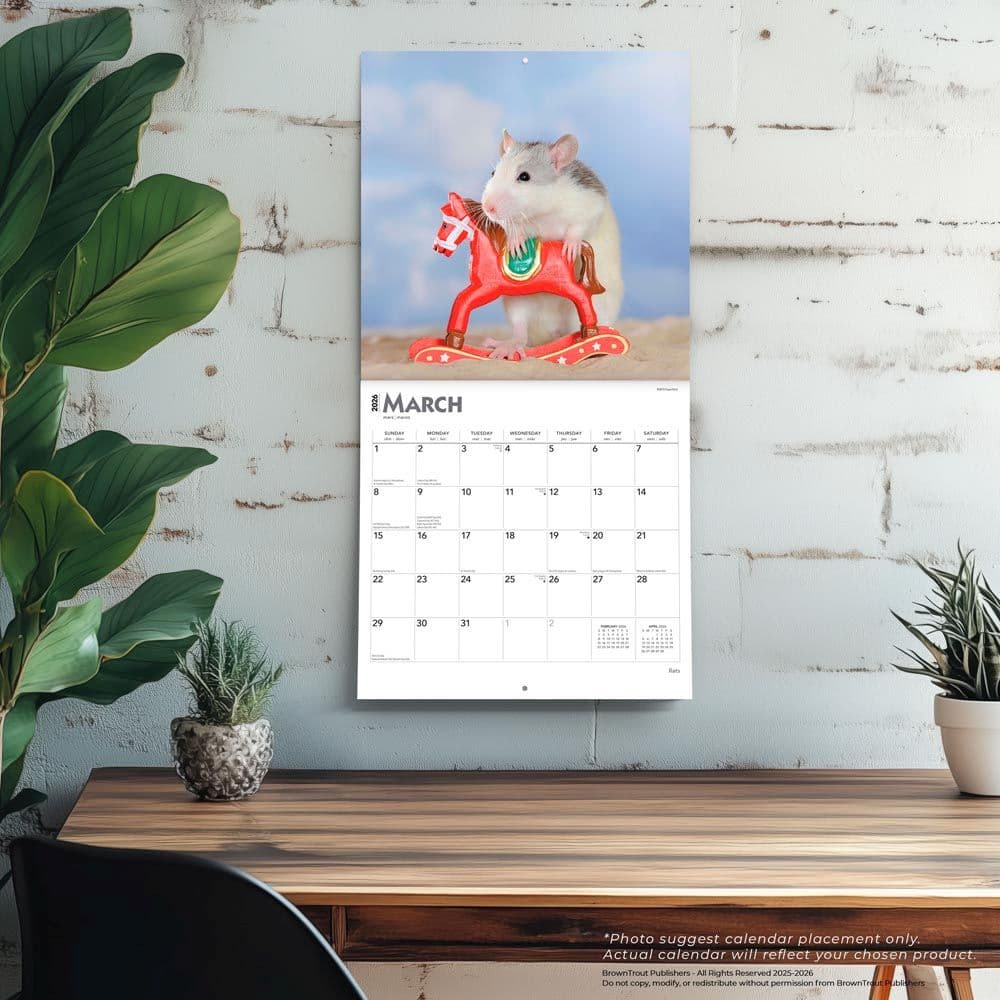 Rats 2026 Wall Calendar Fourth Alternate Image