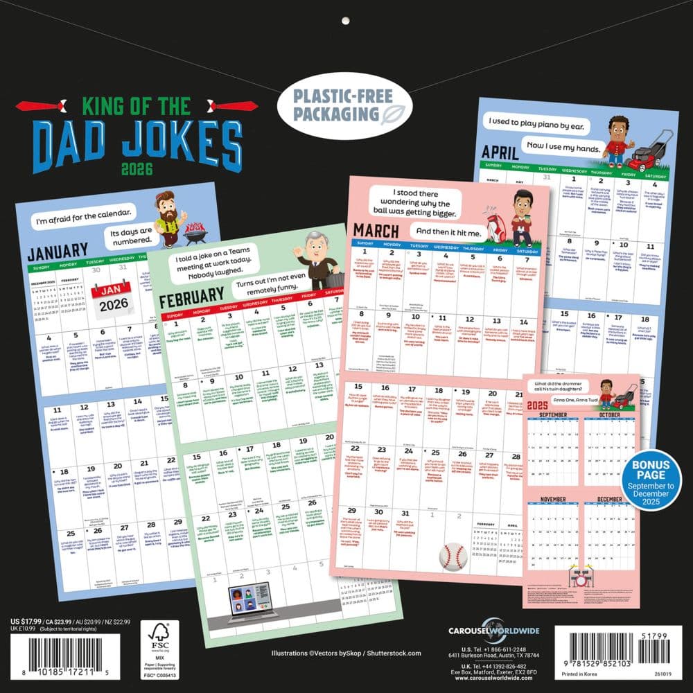 Dad Jokes 2026 Wall Calendar First Alternate Image