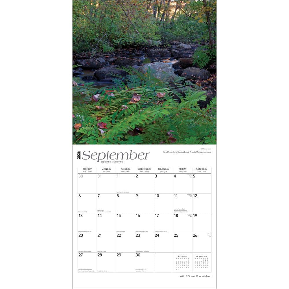 Rhode Island 2026 Wall Calendar Third Alternate Image