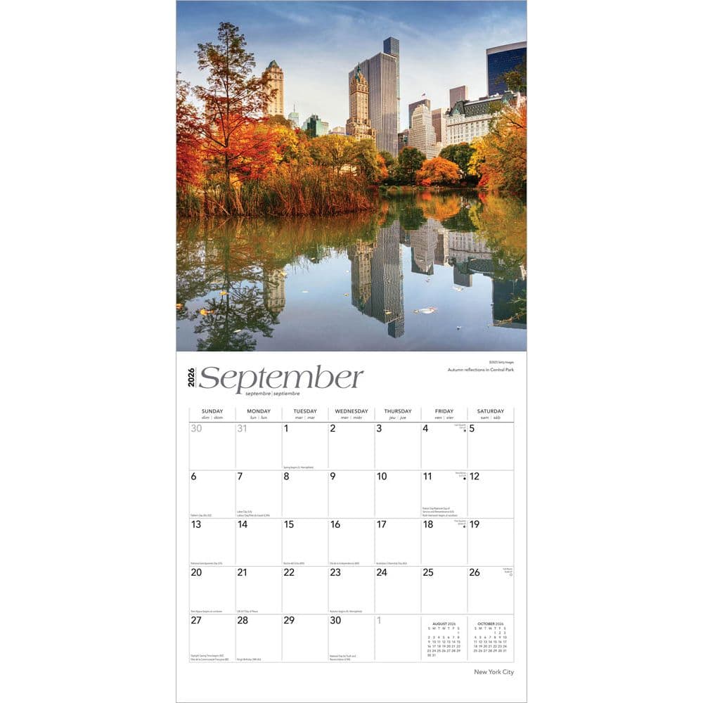 New York City 2026 Wall Calendar Third Alternate Image