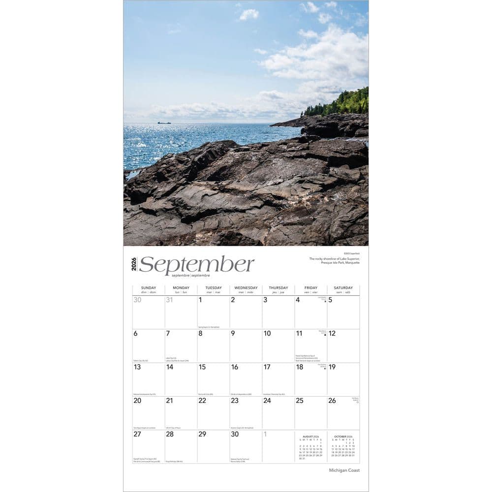Michigan Coast 2026 Wall Calendar Third Alternate Image