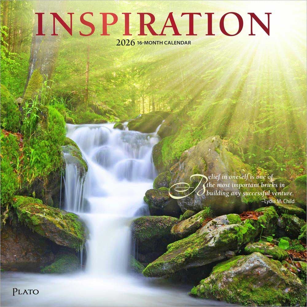 Inspiration Plato 2026 Wall Calendar Main Product Image