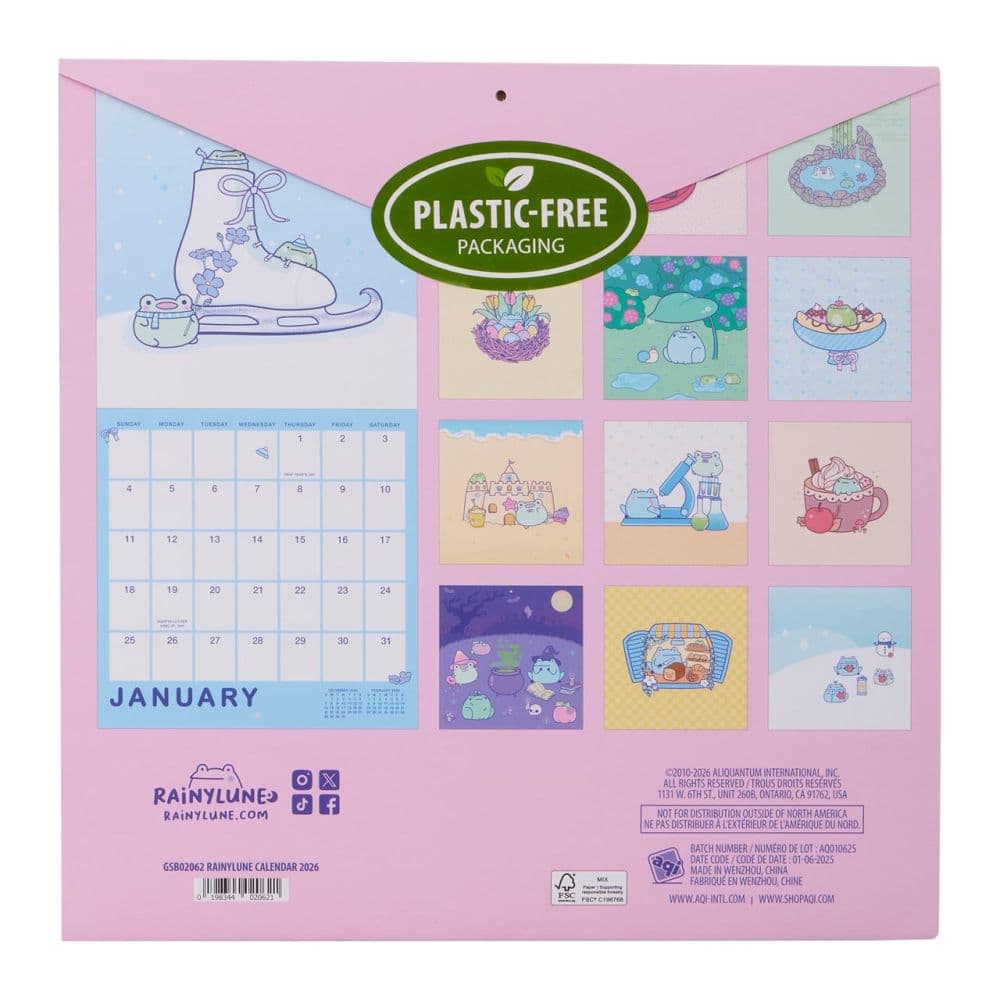 Rainylune 2026 Wall Calendar First Alternate Image